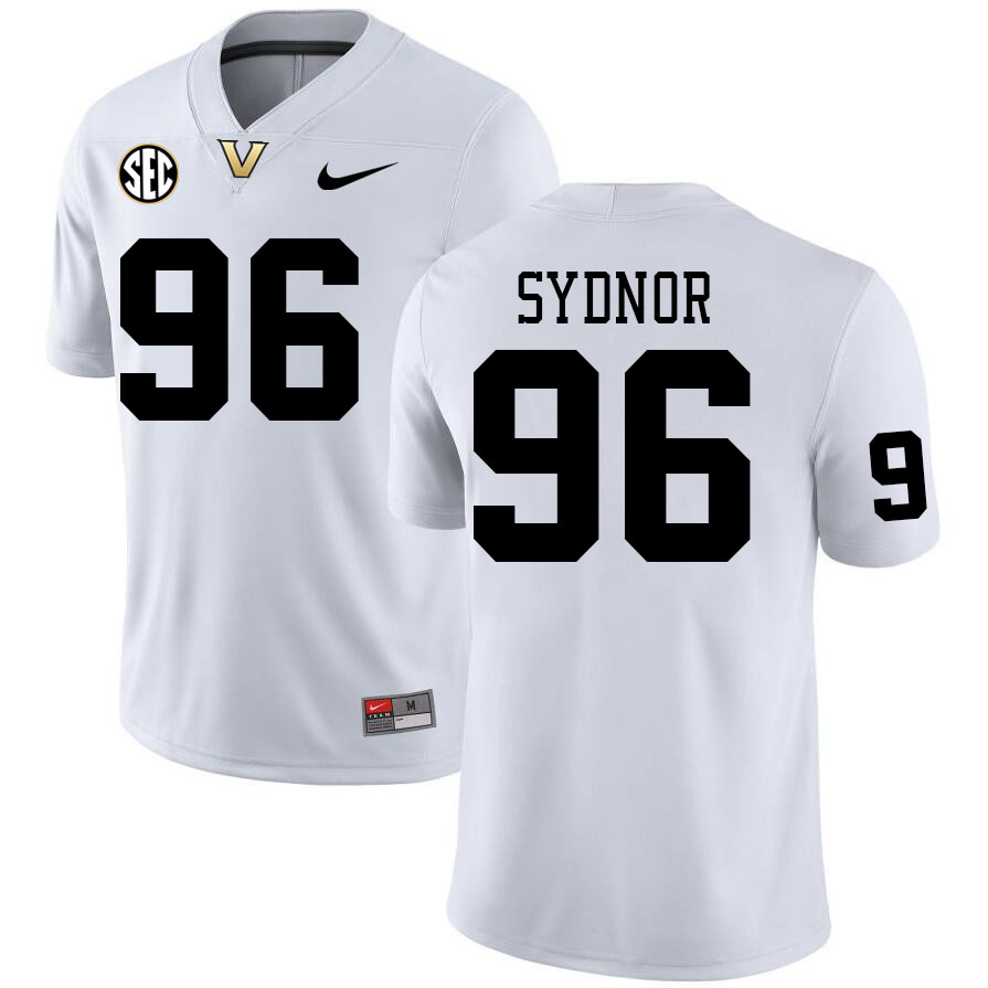 Vanderbilt Commodores #96 Khordae Sydnor College Football Jerseys Stitched Sale-White